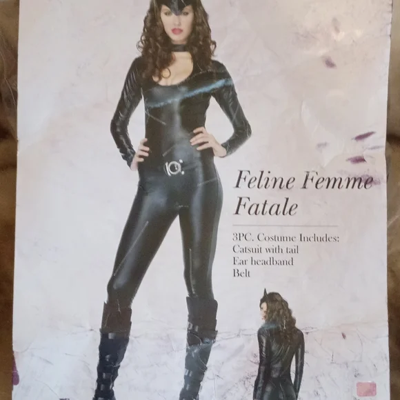 Leg Avenue Catwoman Feline Femme Fatale Costume Large - Picture 2 of 10